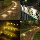 ✨ Koop 2 Sets, Krijg 1 Set Gratis – Solar Tuin- en Terrasverlichting, 12 Lampjes, Warm Wit LED, IP44