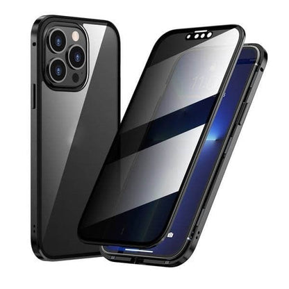 ✨ Magnetisch iPhone-hoesje – Anti-Spiegelglas & Stevig Metaal, Complete Bescherming