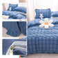 💖Hot sale 50% korting💖4-delige set van icy seersucker dekbed met kant voor de zomer❄️🛏️