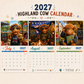 🐮📅【50% KORTING】Hooglandkoeien Kalender 2027 – Schattige Pluizige Koeien & Grappige Citaten | Vrolijke Wanddecoratie voor Thuis ✨