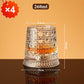 ✨ Luxe Draaiend Drinkglas – Het Perfecte Cadeau voor Whisky Liefhebbers 🥃