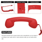 ☎️ 50% KORTING – Retro Telefoonhoorn met Bluetooth | Klassiek Vintage Design | Voor Thuis & Kantoor