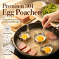 🥚Eierringvorm Van 304 Roestvrij Staal – Lekvrije Platte Bodem, Makkelijk Los Te Maken🍳