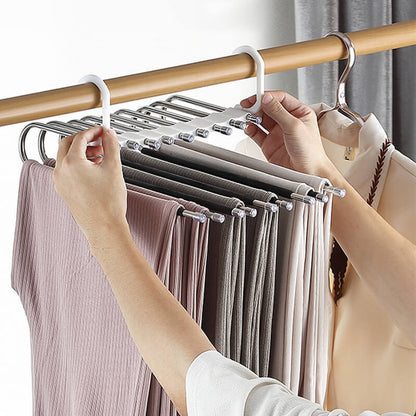 👖 2+1 GRATIS – Meerlaags Broekrek met Rits | Bespaar Ruimte & Houd je Kast Perfect Georganiseerd