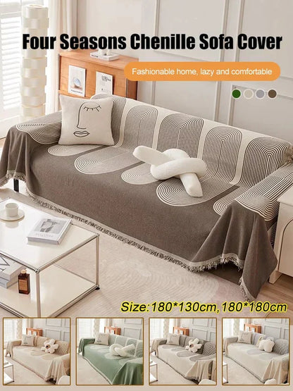 💥 50% KORTING – Dubbelzijdige Chenille Bankhoes voor Optimale Bescherming en Comfort 🛋️✨