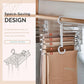 🔥 50% KORTING – Multifunctioneel Telescopisch Opvouwbaar Broekenrek | Ruimtebesparend & Stevig voor Thuis