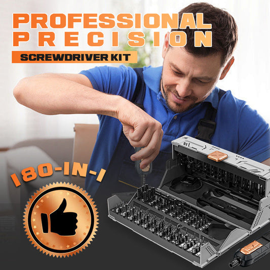 🔥62% korting!🔧Professionele precisieschroevendraaierset met 180 onderdelen