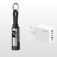🎉 50% KORTING 🔋4-in-1 sleutelhanger kabel, met display, draagbaar & snel opladen