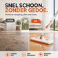 🧹 Handsfree Platte Mop met Clipsysteem – Schoonmaken Zonder Steeds te Bukken | Dun Ontwerp, Stevige Clip & Makkelijk in Gebruik ✨