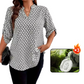 👚 Casual blouse met V-hals en geometrisch design – Makkelijk te combineren en fijn om te dragen 🌸