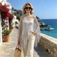 💐✨ Metallic Gehaakte Cover-Up – Licht, Luchtig & Perfect voor Zomerse Dagen