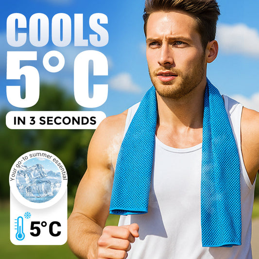 KOOP 1, KRIJG 1 GRATIS! 🧊 Verkoelende Handdoek – Herbruikbaar, Lichtgewicht & Ideaal voor Warme Dagen ☀️