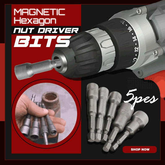 🔧 MAGNETISCH Zeskant Bitset - 5-Delig & Krachtig! ⚡ OP=OP!