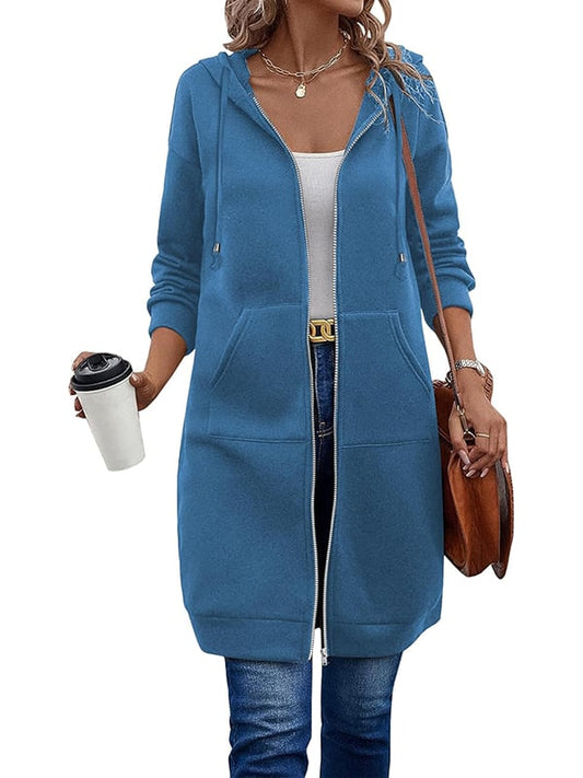 ✨Uitverkoop 50% Korting✨Casual fleece hoodies met ritssluiting voor dames🧥🍁