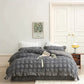 💖Hot sale 50% korting💖4-delige set van icy seersucker dekbed met kant voor de zomer❄️🛏️