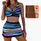 👙✨ Dames Gestreepte Tweedelige Bikini – Stijlvol, Comfortabel & Tijdloos