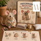 🐭✨ Handgemaakt Vintage Naaisetje in Muisvorm – Compact & Uniek Design