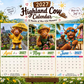 🐮📅【50% KORTING】Hooglandkoeien Kalender 2027 – Schattige Pluizige Koeien & Grappige Citaten | Vrolijke Wanddecoratie voor Thuis ✨