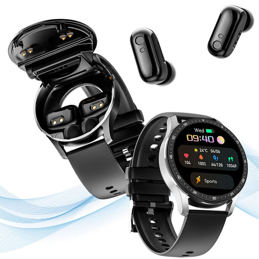 💖Beperkte uitverkoop 50% UIT💖⌚2 IN 1 SMARTWATCH MET OORPHONES
