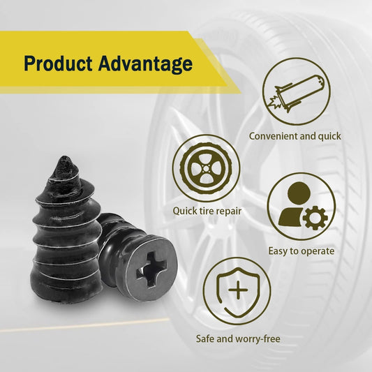 🔥Uitverkoop 50% Korting🔥Vacuüm bandenreparatie rubber spijkers🛠️