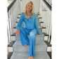 🌟Denim-Look Dames Loungewear Set – Zacht, Comfortabel & Stijlvol voor Thuis en Casual Buiten