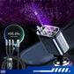 🌟🚗 50% KORTING – 120W Auto-oplader met Sterrenhemelverlichting – Laad 4 Apparaten Tegelijk & Intrekbare Kabels