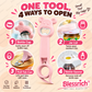 🍾 2+1 GRATIS! Dé multifunctionele opener voor elke fles — 4-in-1 gemak! ✨🔧