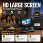 📺 Draagbare DVD-Speler met Groot Scherm – Lange Batterijduur & Ondersteuning voor DVD, USB en SD | Perfect voor Auto, Reizen & Thuis
