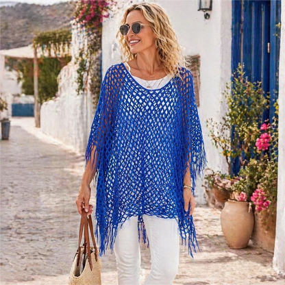 💐✨ Metallic Gehaakte Cover-Up – Licht, Luchtig & Perfect voor Zomerse Dagen