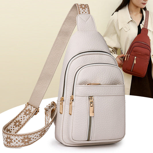 🔥Uitverkoop 50% korting🔥Damesmode Casual Effen Kleur Crossbody Tas👜