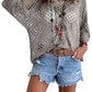 ⏰ Laatste dag aanbieding 50% korting 🔥 Hot Sale - Dames top in bohemian stijl met beige gehaakte details en V-hals