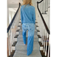 🌟Denim-Look Dames Loungewear Set – Zacht, Comfortabel & Stijlvol voor Thuis en Casual Buiten
