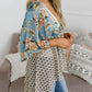 🌸 Nieuw Binnen! Floral Kimono met Ruches en Strik – Luchtig, Los & Boho Chic | Tijdelijk 49% KORTING – OP = OP