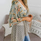 🌸 Nieuw Binnen! Floral Kimono met Ruches en Strik – Luchtig, Los & Boho Chic | Tijdelijk 49% KORTING – OP = OP