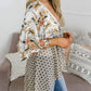 🌸 Nieuw Binnen! Floral Kimono met Ruches en Strik – Luchtig, Los & Boho Chic | Tijdelijk 49% KORTING – OP = OP