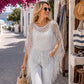 💐✨ Metallic Gehaakte Cover-Up – Licht, Luchtig & Perfect voor Zomerse Dagen