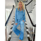 🌟Denim-Look Dames Loungewear Set – Zacht, Comfortabel & Stijlvol voor Thuis en Casual Buiten
