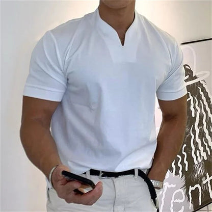 🔥 49% KORTING – Heren Business Fitness T-Shirt met Slim Fit Pasvorm | Ademend, Stretch & Perfect voor Werk en Casual