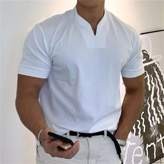 🔥 49% KORTING – Heren Business Fitness T-Shirt met Slim Fit Pasvorm | Ademend, Stretch & Perfect voor Werk en Casual