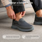 Orthopedische, ademende instapsneakers voor heren