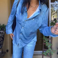 🌟Denim-Look Dames Loungewear Set – Zacht, Comfortabel & Stijlvol voor Thuis en Casual Buiten