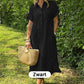 🎉 (Maat: S-4XL) 🛍️Nieuwe exclusieve zomerkleding 👗 Gestreepte revers-overhemdjurk met knopen | Met functionele zakken