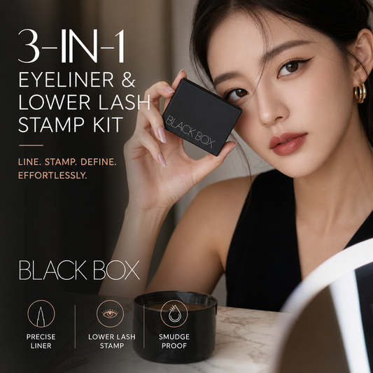 👁️ 3-in-1 Oogmake-up Stempelset – Eyeliner & Onderwimper Stempel | Waterproof, Veegvast & Eenvoudig in Gebruik