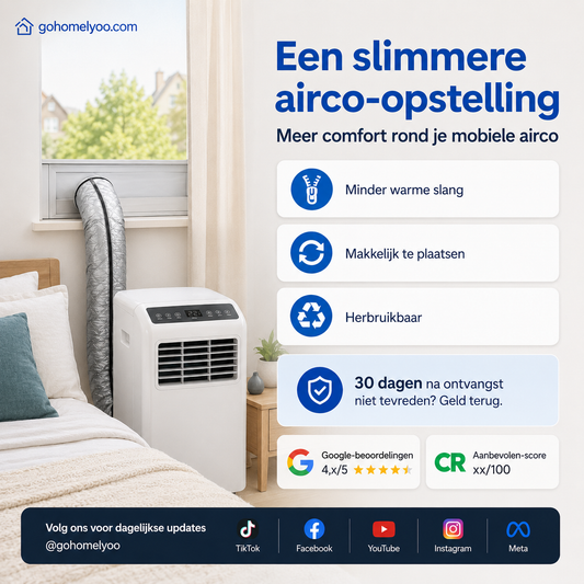 ❄️ 50% KORTING – Airco Isolatiehoes – Houd Je Kamer Koeler & Bespaar Energie 🌬️