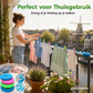 🎁 KOOP 2, KRIJG 1 GRATIS! 🏠 Draagbare Waslijn – Geen Boren, Snel Opgehangen & Overal Te Gebruiken 👕