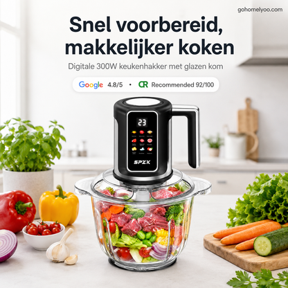 🥩 Elektrische Vleesmolen – Grote Capaciteit voor Vlees, Groenten & Meer ⚡