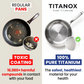 🎃 50% KORTING – Puur Titanium Kookpan – Stevig, Veelzijdig & Ideaal voor Dagelijks Koken