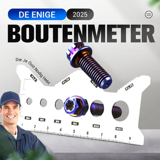 🔥Uitverkoop 50% korting🔥Roestvrijstalen dubbelzijdige boutmaatkaart🔧