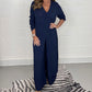 🔥 50% KORTING 🔥 Casual 2-delig Pak met Lange Top en Bijpassende Broek – Comfort & Stijl in Één!
