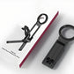 Magnetisch telefoonstatief voor iPhone, MA38 Draagbare telefoonhouder Mini-statief voor Magsafe met dubbelzijdige sterke magneet 1/4'' Arri-positioneringsgat Opvouwbare haak